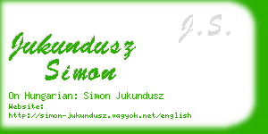 jukundusz simon business card